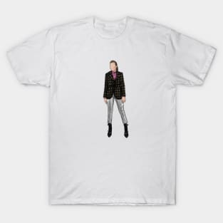 Villanelle - Killing Eve,illustration, poster, wall art, Jodie, Sandra, outfit, fashion, perfume, sorry baby, suit, dress T-Shirt